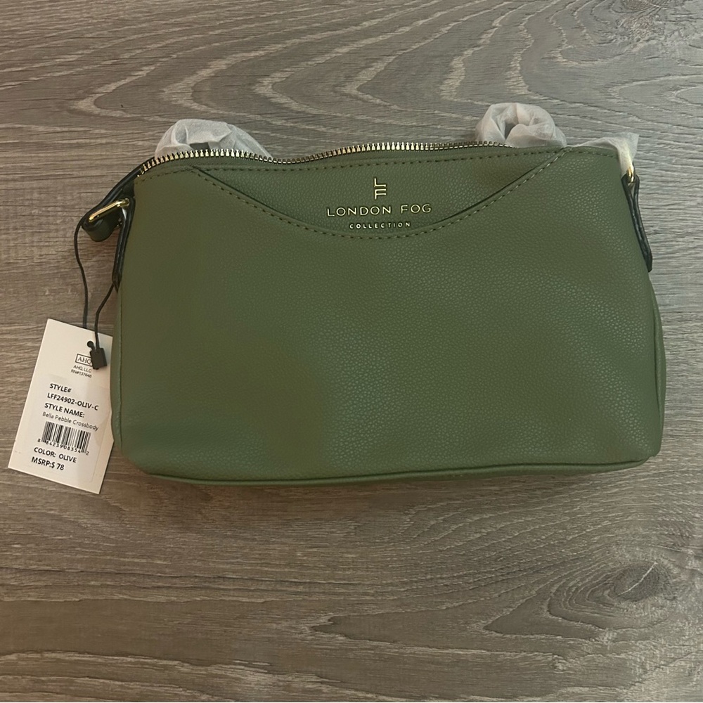 NWT London Fog Bella Pebble Crossbody - Picture 3 of 9